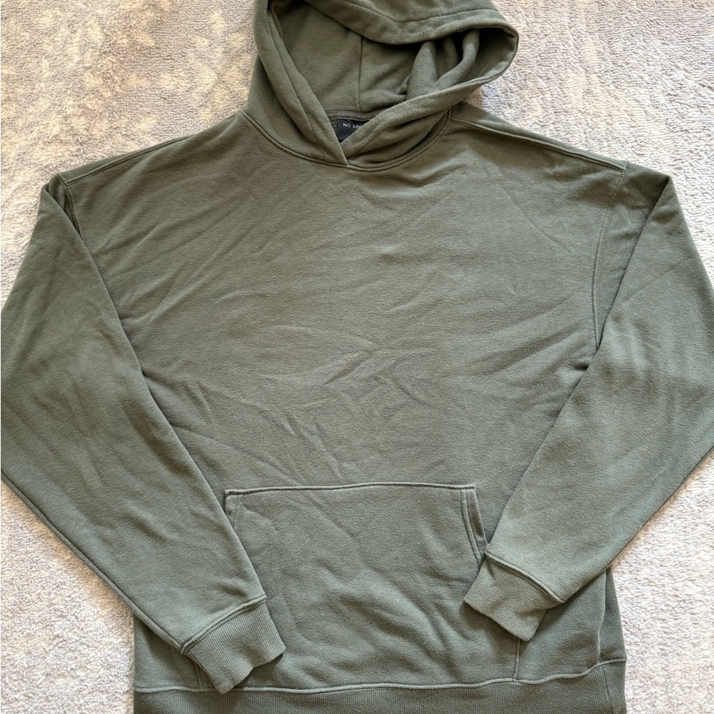 No Boundaries Men's Forest Green Hoodie